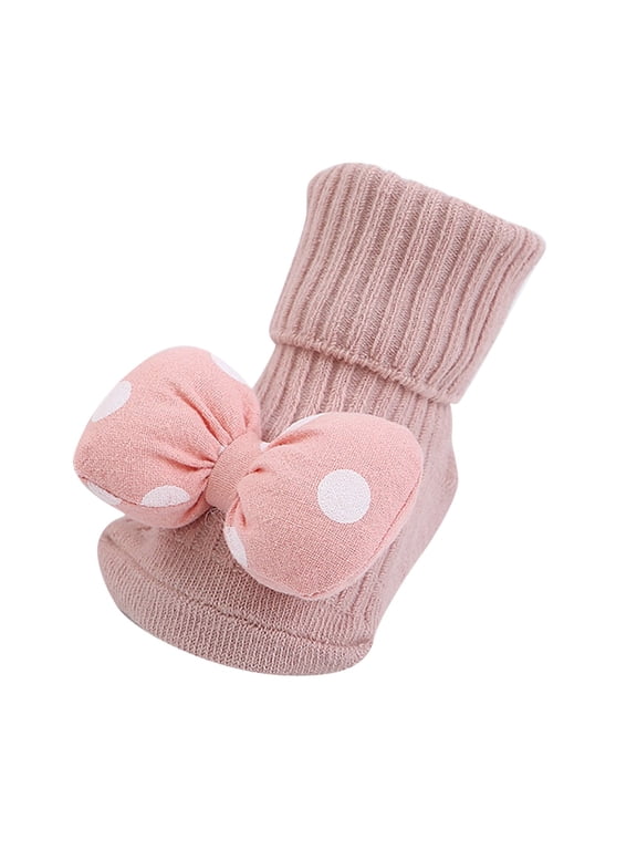 Baby Booties Organic Cotton Bootie Warm Cozy Soft Sock Shoes Adjustable Boots for Boys Girls(6-12 Months,F75- Red)