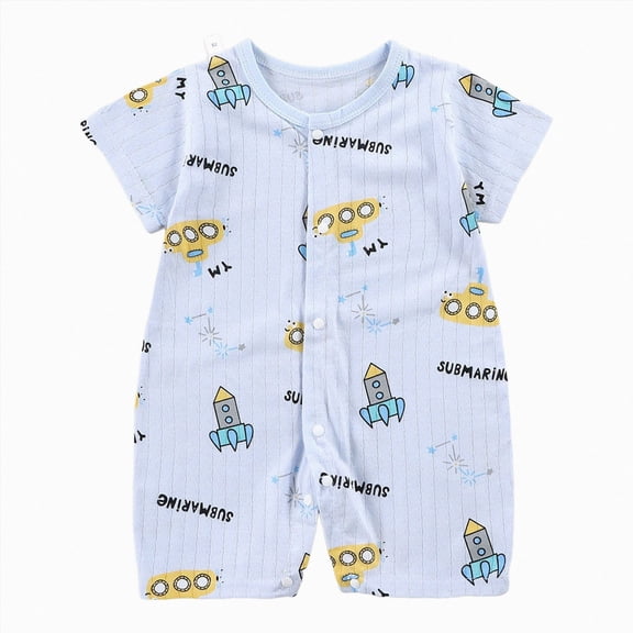 KPOPLK Baby Boy Fall Outfit Mamas Boy Embroidery Jumpsuit Long Sleeve Crewneck Romper Boy Winter Clothes(Blue,0-6 Months)