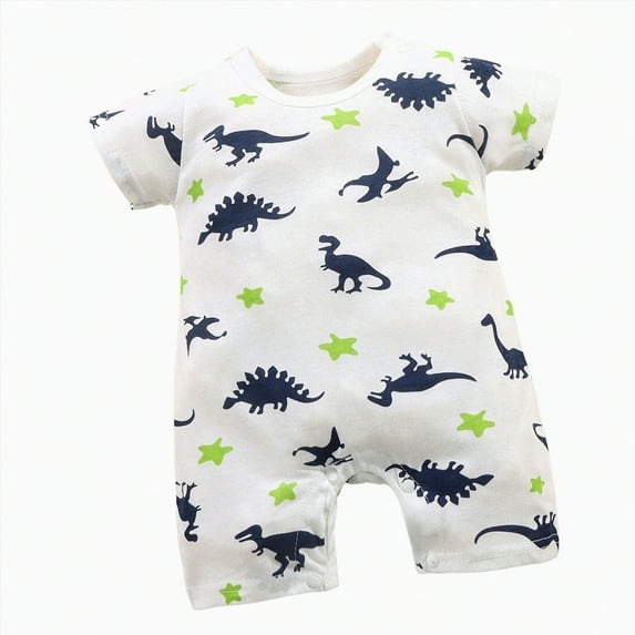 KPOPLK Baby Boy Fall Outfit Mamas Boy Embroidery Jumpsuit Long Sleeve Crewneck Romper Boy Winter Clothes(Green,6-12 Months)