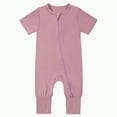 thumbnail image 1 of KPOPLK Baby Boy Fall Outfit Mamas Boy Embroidery Jumpsuit Long Sleeve Crewneck Romper Boy Winter Clothes(Purple,0-3 Months), 1 of 9