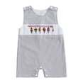 thumbnail image 1 of KPOPLK Baby Boy Girl Corduroy Bib Overalls Cotton Onesie Plain Romper Loose Jumpsuit Size 0-3 Months,Grey, 1 of 9