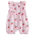 thumbnail image 1 of KPOPLK Baby Boy Girl Corduroy Bib Overalls Cotton Onesie Plain Romper Loose Jumpsuit Size 6-12 Months,b5-Light Pink, 1 of 6