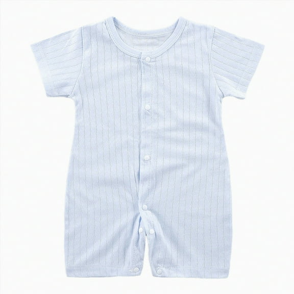 KPOPLK Baby Boy Romper Baby Long Sleeve Romper Toddler One-Piece Jumpsuit Girls Clothes Set(Blue,18-24 Months)