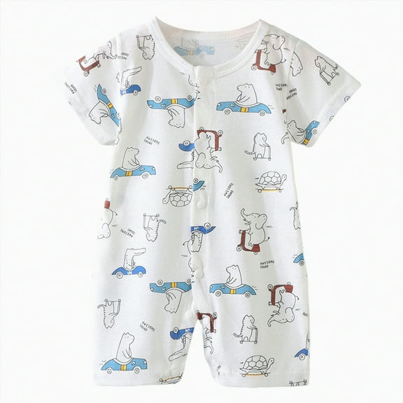 KPOPLK Baby Boy Romper Baby Long Sleeve Romper Toddler One-Piece Jumpsuit Girls Clothes Set(Green,0-6 Months)