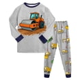 thumbnail image 1 of KPOPLK Baby Boy Sweatsuits Sportswear Toddler Kids Solid Color Outfit Sweatshirt Tops & Pants Clothes Size 8-9 Years,Grey, 1 of 5