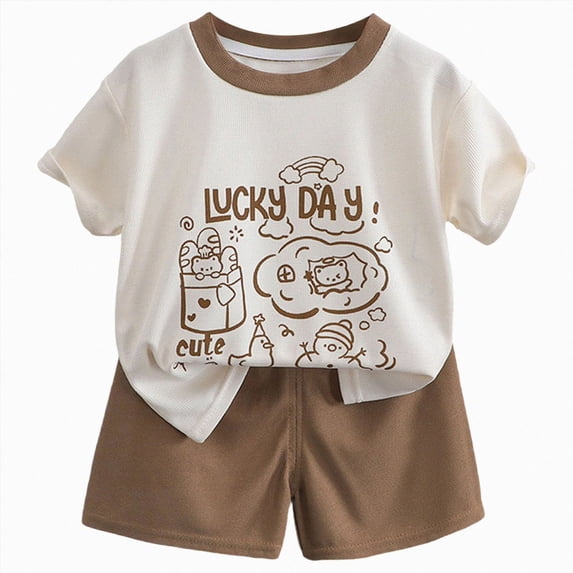 KPOPLK Baby Boys 6 9 12 18 24 Months Pajama Set Kids Cute Toddler Clothes Pjs Cotton Sleepwear Size 3-4 Years