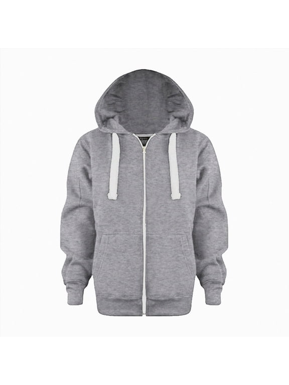 Baby Boys Zip Up Hoodie Toddler Boys Jacket Solid Winter Long Sleeve Hooded Sweatshirt Tops Fall Coat Kids 1-9 Years Grey Size 5-6 Years