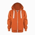 thumbnail image 1 of KPOPLK Baby Boys Zip Up Hoodie Toddler Boys Jacket Solid Winter Long Sleeve Hooded Sweatshirt Tops Fall Coat Kids 1-9 Years Orange Size 9-10 Years, 1 of 7
