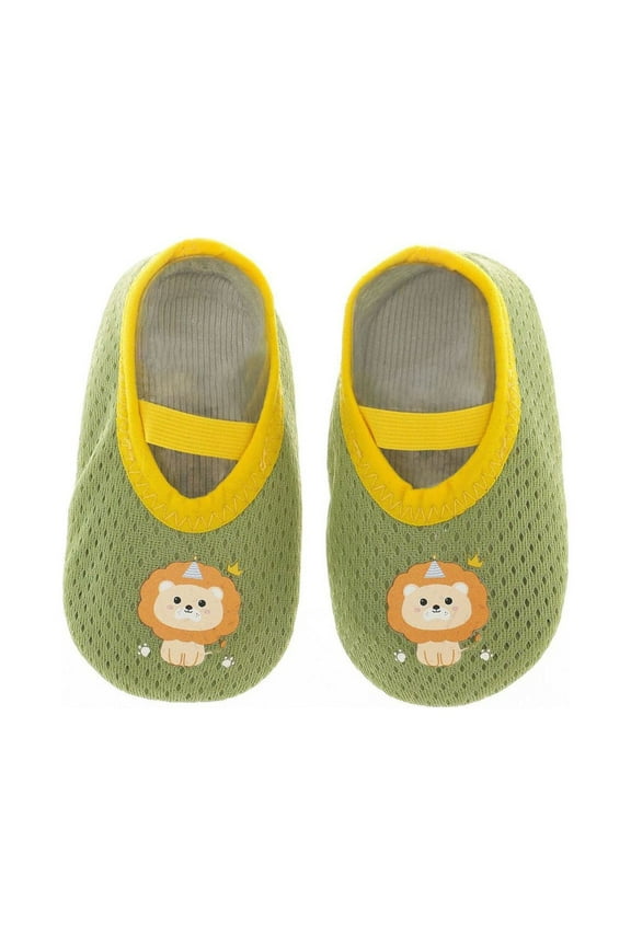 Baby First Walking Sock Shoes Rubber Soft Sole Non-Slip Slipper Elastic Sock Shoes Walking Shoes for Infant(18-24 Months,F67-Green)