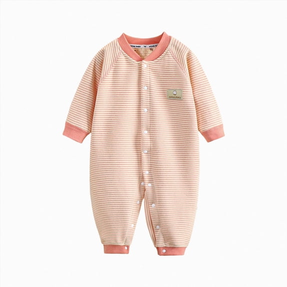 KPOPLK Baby Footies Boys Sleepwear Romper Fall Long Sleeve Footless One Piece Pajamas Winter Infant Snug Fit Pjs Clothes Size 6-9 Months