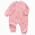 thumbnail image 1 of KPOPLK Baby Footless Pajamas Boys Girls Button Down Bodysuit Pjs Sleep 'N Play Romper Pjs for 0 3 6 9 12 18 Months Size 12-18 Months, 1 of 7