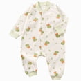 thumbnail image 1 of KPOPLK Baby Footless Pajamas Boys Girls Button Down Bodysuit Pjs Sleep 'N Play Romper Pjs for 0 3 6 9 12 18 Months Size 6-9 Months, 1 of 7