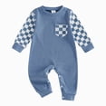 thumbnail image 1 of KPOPLK Baby Boy Footless Snug Fit Sleepers Pajamas,Infant Boy Long Sleeve Pjs,Newborn Boy Sleep N Play Sleepwear One Piece 0 3 6 9 12 18 Months Size 0-3 Months, 1 of 5