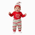 thumbnail image 1 of KPOPLK Baby Girl Clothes 3 6 9 12 18 24 Months Christmas Bodysuit Romper + Pants + Hat 3 Piece Outfit Set for Infant,Size 12-18 Months, 1 of 6