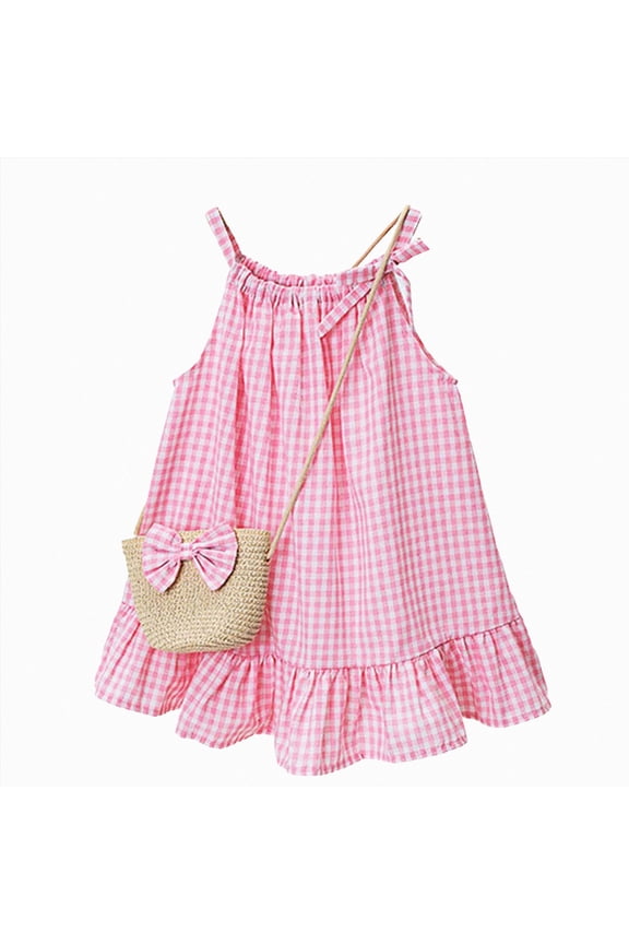 Baby Girl Clothes Cute Spring Summer Sun Dresses Toddler Casual Beach Boho Floral Dress Girls Summer Outfits(3-4 Years,Pink)