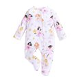 thumbnail image 1 of KPOPLK Baby Girl Footed Pajamas Long Sleeve Zipper One-Piece Cotton Sleeper for Girls Infant 0-18 Months Size 0-3 Months,Light Pink, 1 of 4