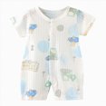 thumbnail image 1 of KPOPLK Baby One Piece Romper Soft Cotton Sleepwear Footed Jumpsuit for 0-12 Month (Blue,18-24 Months), 1 of 4