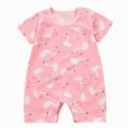 thumbnail image 1 of KPOPLK Baby One Piece Romper Soft Cotton Sleepwear Footed Jumpsuit for 0-12 Month (Pink,18-24 Months), 1 of 4
