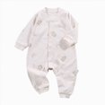thumbnail image 1 of KPOPLK Baby Boy's Pajama with Bamboo Viscose Jumpsuit Romper Button Down Toddler Boy Sleeper Sleepwear Size 3-6, 1 of 5