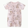 thumbnail image 1 of KPOPLK Baby Pajamas, Long Sleeve with Snap Closure Pajamas Sleepers(Brown,0-6 Months), 1 of 4