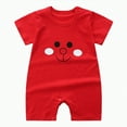 thumbnail image 1 of KPOPLK Baby Pajamas, Long Sleeve with Snap Closure Pajamas Sleepers(Red,0-6 Months), 1 of 4