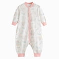 thumbnail image 1 of KPOPLK Baby Infant Boy Romper PJS Long Sleeve Footless Pajamas Fall Winter Sleep N Play Cotton Button Down Jumpsuit Sleepwear Size 18-36 Months, 1 of 7