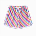thumbnail image 1 of KPOPLK Baby & Toddler Boy Cotton Shorts 2t 3t 4t 5t 6t 7t Summer Casual Elastic Waist Stripe Print Shorts Size 4-5 Years,Multicolour, 1 of 5
