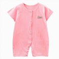 thumbnail image 1 of KPOPLK Baby Boy Romper Baby Long Sleeve Romper Toddler One-Piece Jumpsuit Girls Clothes Set(Pink,12-18 Months), 1 of 4