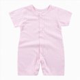 thumbnail image 1 of KPOPLK Baby Unisex Jumpsuits Comfy Solid Color New born Boy Girl Rompers Long Sleeve Zipper Infant Colthes(Pink,6-12 Months), 1 of 4