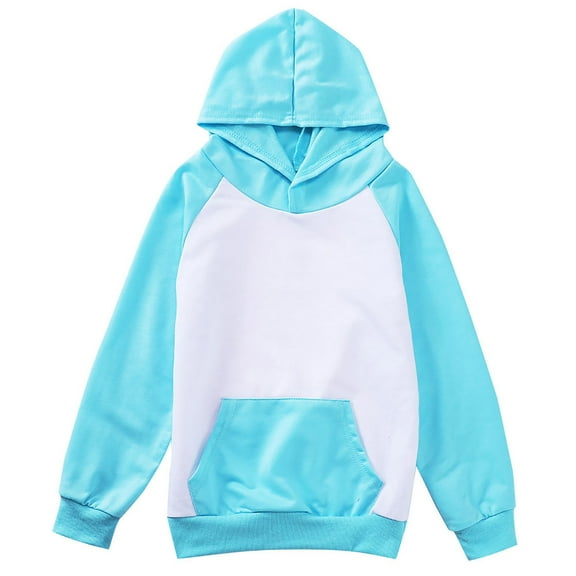 KPOPLK Baby Zip Up Hoodie, Unisex inflant Toddler Long Sleeve Sweatshirts Lightweight Jacket Hooded Coats Fall Winter Outfits(7-8 Years,Light Blue)