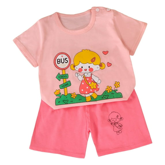 KPOPLK Baby boy Clothes Toddler Outfit boy Summer Contrast Color Sweatshirt Shirt Pants Summer Outfit Toddler Gift 3 6 12 18 24 Months 2T 3T Outfits,Sizes 6-9 Months