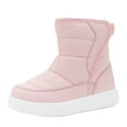 thumbnail image 1 of KPOPLK Boots for Little Girls Boys Children's Casual Shoes Mesh Soft Sole Breathable Sports Short Boots Waterproof Winter Snow Boots for Little Child/Big Kid(12,F13-Pink), 1 of 2