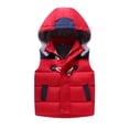 thumbnail image 1 of KPOPLK Boy's Sherpa Long Winter Coat Thicken Water Repellent Puffer Jacket With Hood(8-9 Years,Red), 1 of 6