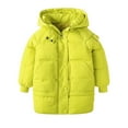 thumbnail image 1 of KPOPLK Boy's Water Resistant Winter Coats Warm Fleece Lined Outwear Windbreaker Jacket(5-6 Years,Yellow), 1 of 3