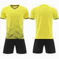 thumbnail image 1 of KPOPLK Boys Clothes Athletic 2-Piece Outfit Clothing Set Short Sleeve Shirt Tee & Shorts for Kids 1-13 Years Size 11-12 Years,Yellow, 1 of 4