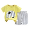 thumbnail image 1 of KPOPLK Boys Comfortable Short Sleeved Two Pieces Set with Cute Cartoon Print,Sizes 12-18 Months, 1 of 3
