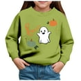 thumbnail image 1 of KPOPLK Boys Fashion Hoodies Kids Long Sleeve Hooded Sweatshirts 5-20 Years(5Y,Green), 1 of 4