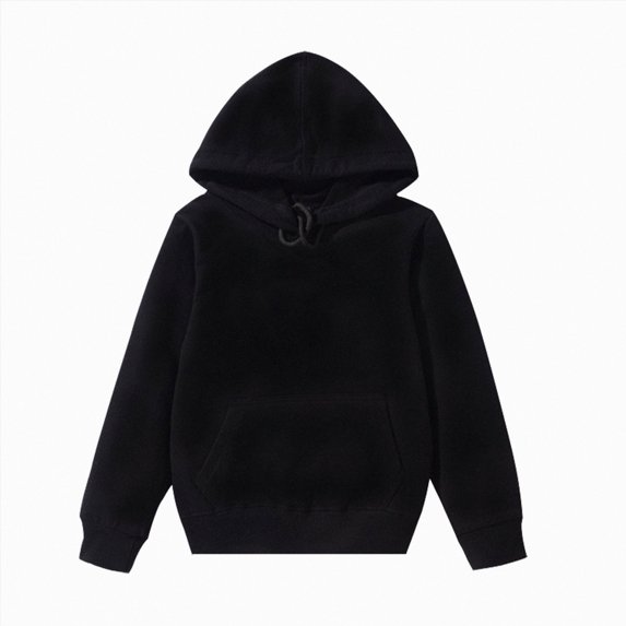 KPOPLK Boys Girls Hoodie Jacket Long Sleeve Youth Sweatshirt Full Zip Coat with Hood Spring Fall Winter Outwear(Black##1,3-4 Years)