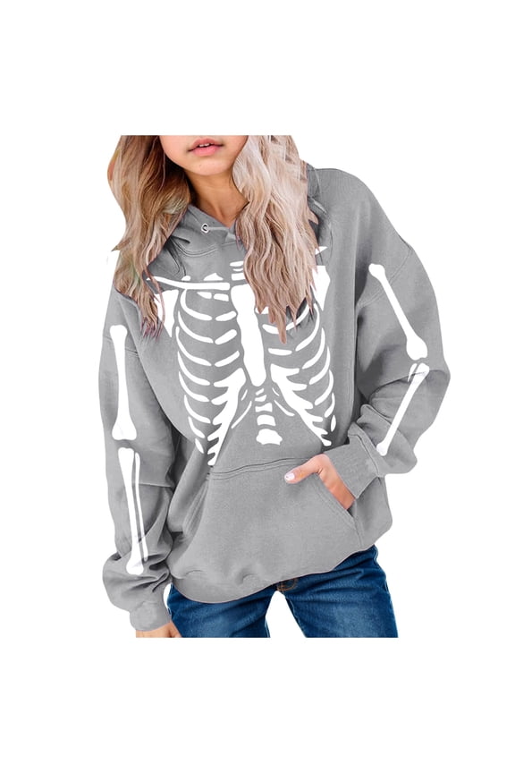 Boys Girls Sweatshirts Hoodies Solid Color Tops Long Sleeve Outfits Pullover with Pocket Outwear Clothes(13-14 Years,Grey)