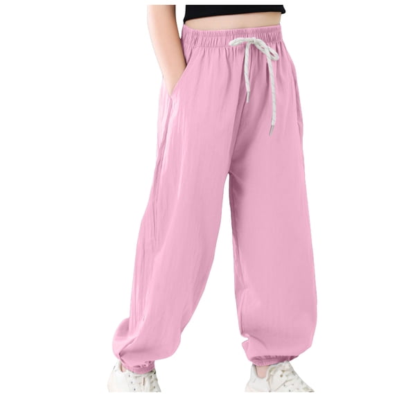 KPOPLK Boys Hiking Pants Lightweight Athletic Jogger Toddler Quick Dry Track Sweatpants for Kid Boys Casual Clothes 3t 4t 5t 6t 7t 8t 9t 10t Size 9-10 Years,Pink