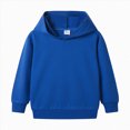 thumbnail image 1 of KPOPLK Boys Hooded Tees - Lightweight Performance Thermal Knit Sweatshirts Pullover Hoodie Long Sleeve Shirts for Boys Blue Size 6-7 Years, 1 of 4