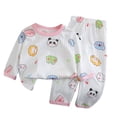 thumbnail image 1 of KPOPLK Boys Pajamas Cozy Soft Long Sleeves Top and Pants 2 Piece Cool Pjs Pajamas Set Baby Boys Sleepwear Dark Blue Size 3-4 Years, 1 of 4