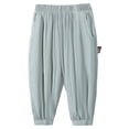 thumbnail image 1 of KPOPLK Boys Sweatpants Kids Straight Clothes Wide Leg Athletic Pants Baggy Drawstring Open Bottom Joggers with Pockets Clothing Size 8-11 Years,Light Green, 1 of 5