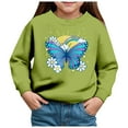 thumbnail image 1 of KPOPLK Boys' Sweatshirt - Quarter Zip Fleece Pullover Graphic Hoodie Sweatshirt for Boys (Sizes: 2T-7)(4Y,Green), 1 of 4