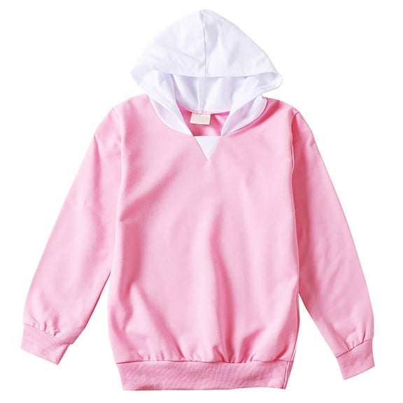 KPOPLK Boys Sweatsuit Long Sleeve Color Block Hoodie Sweatshirt and Jogger Pants 2PC Sets Fall Clothes (Sizes: 4-39)(14-15 Years,Pink)