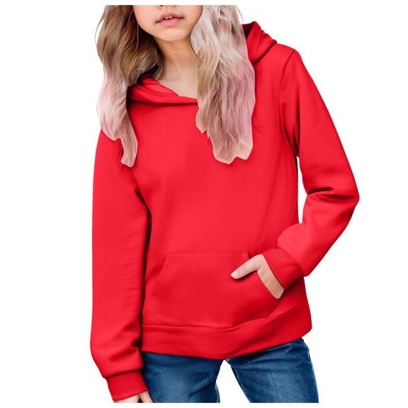 KPOPLK Boys Windbreaker Jacket Fashion Hoodies Outwear Coat Waterproof Zipper Raincoat, 4T-12(5-6 Years,Red)