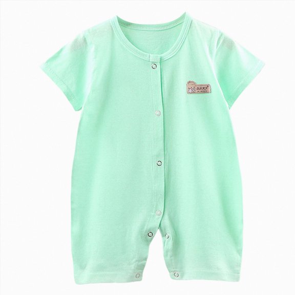 KPOPLK Casual Fall Winter Clothes Baby Boy Long Sleeve Romper Jumpsuit Playsuit One Piece Outfit(Green,12-18 Months)