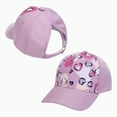 thumbnail image 1 of KPOPLK Children's Baseball Cap With Ponytail For Girls Boys Adjustable Summer Hat Visor Hat Junior Tennis Cap Peaked Cap Baseball Cap Sun Visor Hat Summer Hat Sun Hat(2-8 Years,Purple), 1 of 4