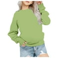 thumbnail image 1 of KPOPLK Children's Round Neck Sweater Top Toddler Kids Girls Boys(Green,3-4 Years), 1 of 5