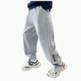 thumbnail image 1 of KPOPLK Childrens Clothing Boys Sports Pants Sports Handsome Boys Trousers Medium and Large Children Reflective Sweatpants(4-5 Years,A48-Grey), 1 of 4